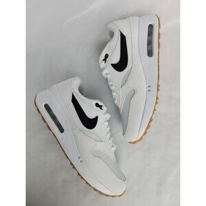* 8.5 WOMEN'S NIKE AIR MAX 1 86 OG G WHITE BLACK  FN0697-100 RUNNING SNEAKERS